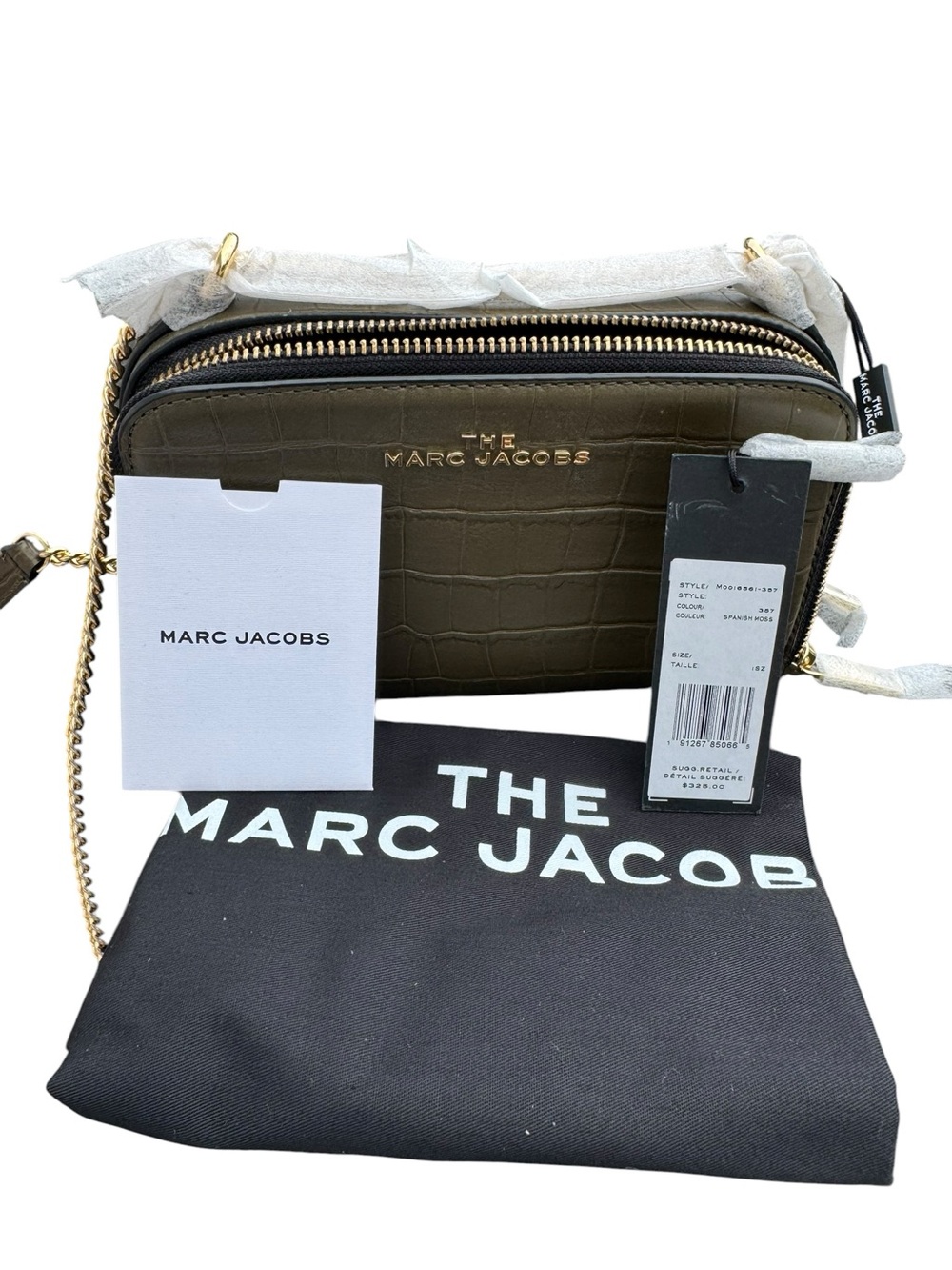 NWT Marc Jacobs Everyday Croc Embossed Crossbody - Picture 11 of 11